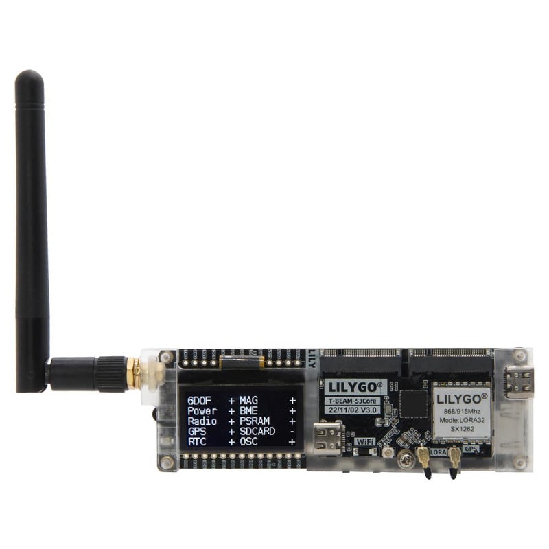 LILYGO لوحة تطوير LILYGO T-BeamSUPREME Meshtastic 915Mhz ESP32-S3 UBLOX M10S GPS TTGO مع وحدة LoRa OLED بحجم 1.3 بوصة SH1106 - Image 1