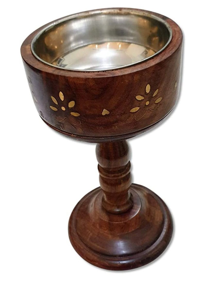 QUESERA مبخرة خشبية بني 12 x 13 x 23 سم - Image 2