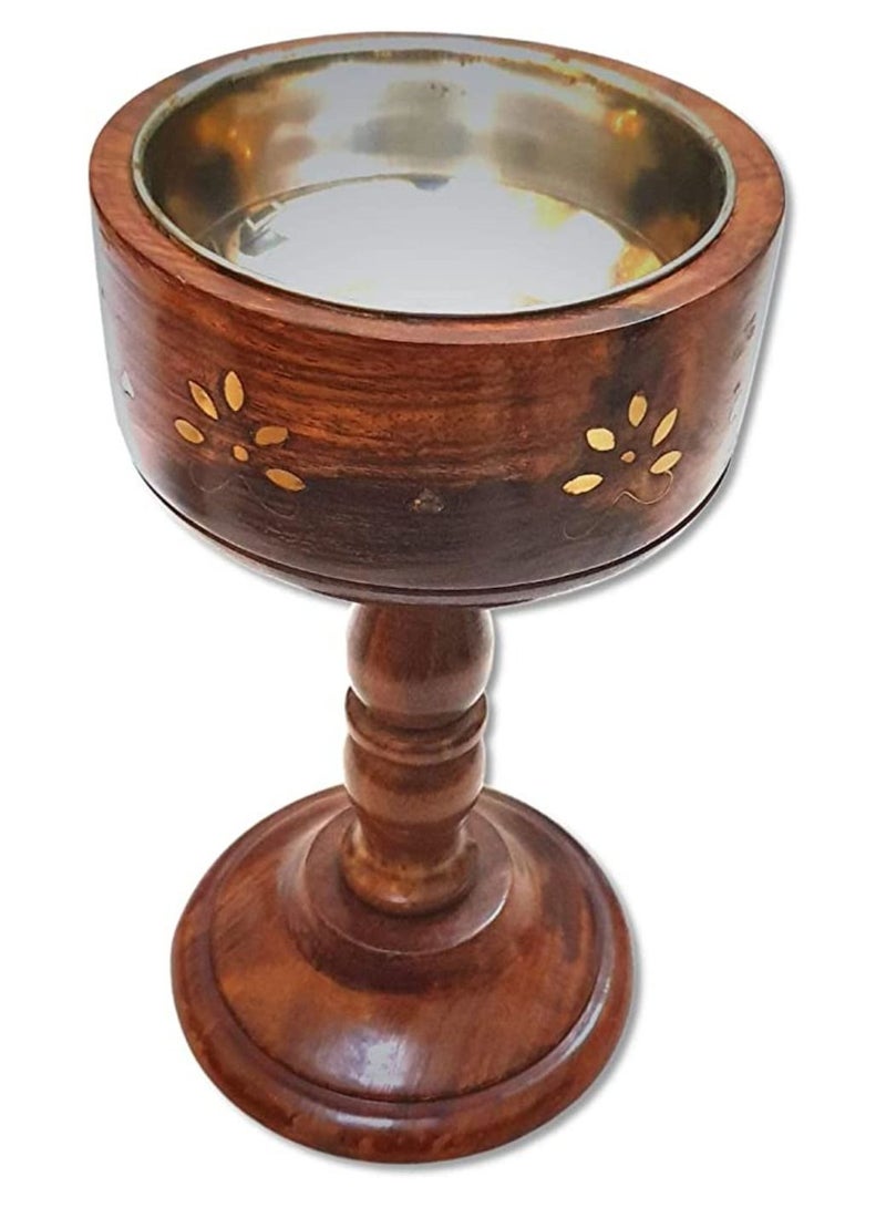 QUESERA مبخرة خشبية بني 12 x 13 x 23 سم - Image 4