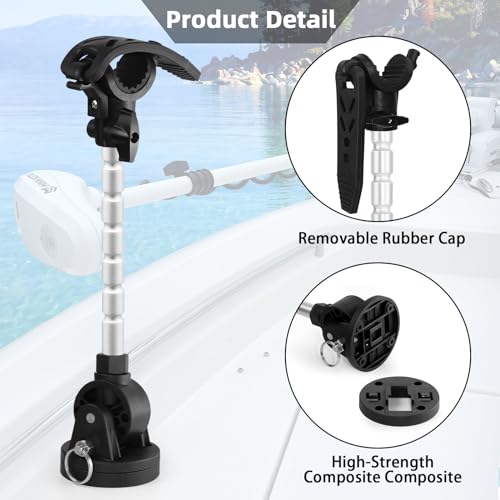 CLLOMAGY Trolling Motor Stabilizer Mount Support for Minn kota Terrova/Riptide Terrova/Ulterra/Riptide Ulterra/PowerDrive,Hold Trolling Motor Shaft Securely&Reduces Bounce - Image 3