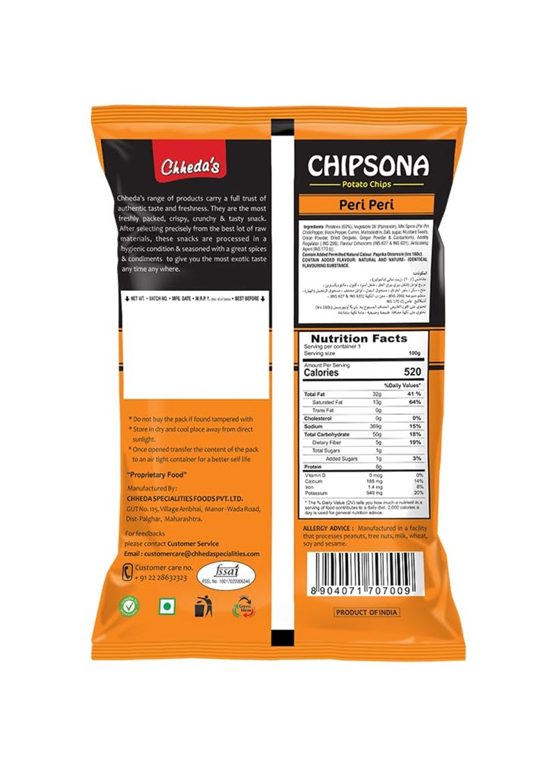 Chheda's Peri Peri Chipsona Potato Chips 90g - Image 2