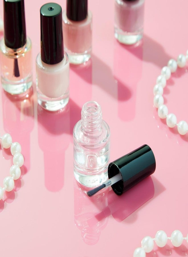 Bright Creations 30 Pack Mini Empty Nail Polish Bottles with Brush Cap, 5ml Refillable Glass Containers with 6 Plastic Funnels - Image 2