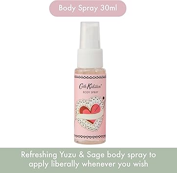 Cath Kidston Body Spray and Wonder Balm 2x 30ml and Bath Fizzers x2 10g in Heart Shaped Tin Scented with Essential Oils Travel Size Cruelty Free and Vegan Friendly Beauty Gift for Her - Image 4