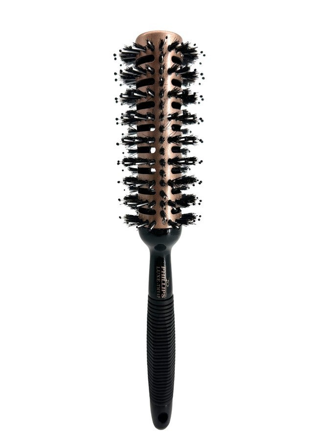 Phillips Brush Luxe Tourmaline Monster Vent 4 Poly-Tip Professional Hair Brush (2.75” Barrel Head) - Vented Blowout Hairbrush with Poly Tipped Nylon & Boar Hair Bristles - Image 1