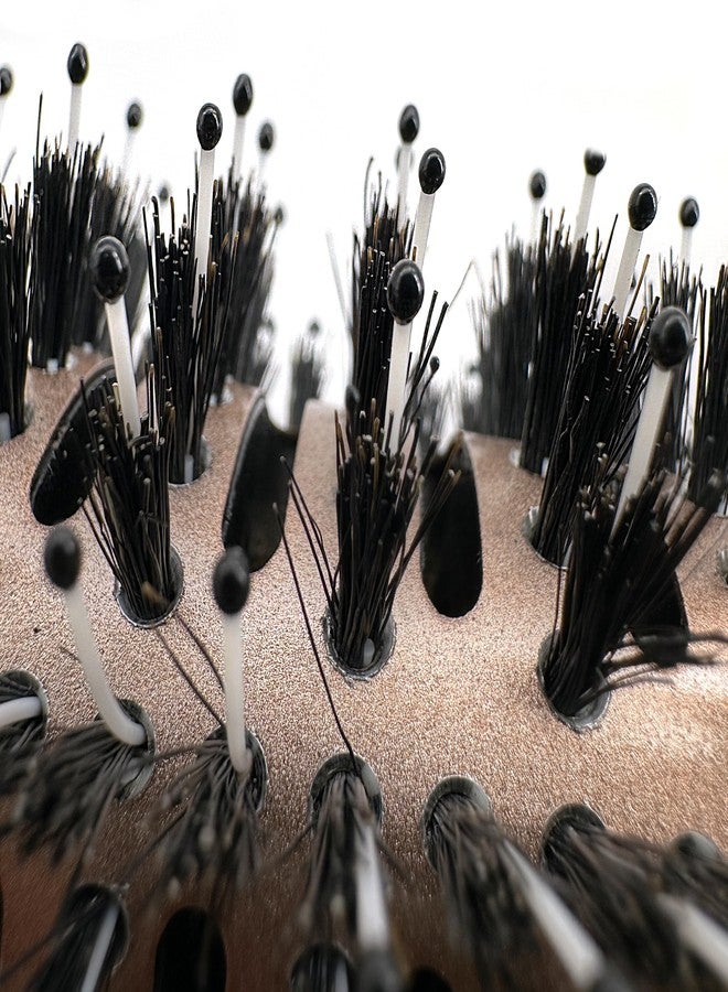 Phillips Brush Luxe Tourmaline Monster Vent 4 Poly-Tip Professional Hair Brush (2.75” Barrel Head) - Vented Blowout Hairbrush with Poly Tipped Nylon & Boar Hair Bristles - Image 4