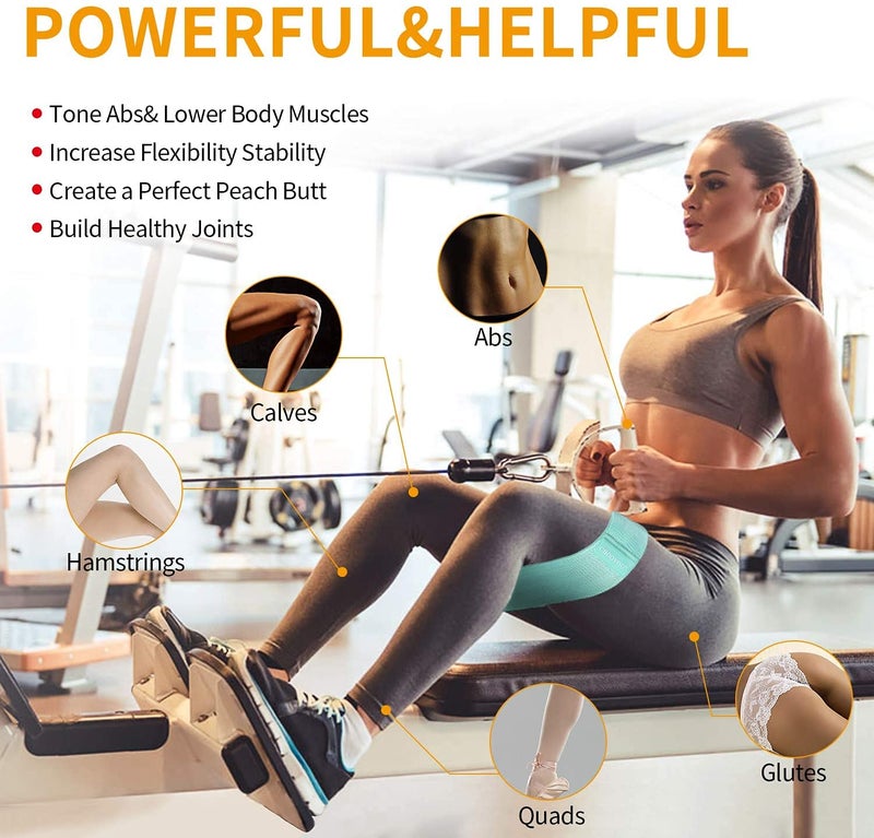 Fashnex Hip Resistance Band for Workout for Women & Men. Exercise Band with Workout Guide, Mini Fabric Loop Resistant Band for Toning, Booty, HIPS, Glutes, Thighs, Legs, Abs at Home or Outdoors. - Image 3