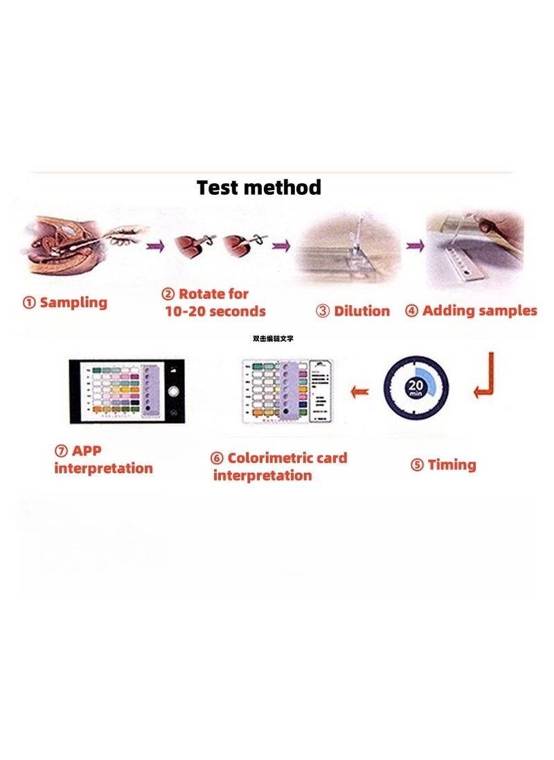 Wondfo - 7 in 1 Vaginal Infection Test Kit, Home Self-Check for Vaginal Infection - Image 1