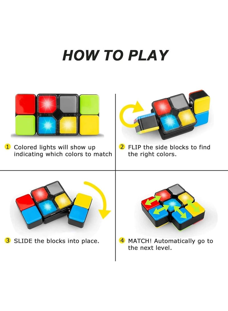 Magic Music Cube Puzzle Game – Electronic Flip Slide Toy for Kids 6-12, Gift for Boys Girls, Memory Brain Challenge, Educational Travel Game, Fun Birthday Toy Ages 7 8 9 10 11 12 - Image 2