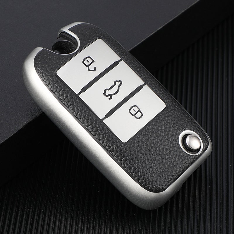 Suitable For Mg Key Cover Car Hs Bag Ezs Bag Zs Leather Shell Mg5 Scorpio Navigator I5 Roewe Rx5 Buckle - Image 2