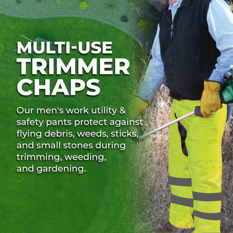 FORESTER - Trimmer Chaps for Men | Protective Gear | Not for Use as Chainsaw Chaps | Men's Work Utility & Safety Pants | Apron Style, Adjustable Belt - Image 5