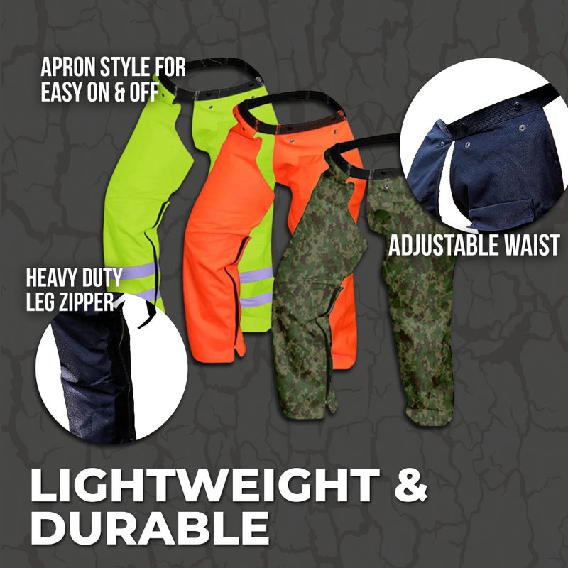 FORESTER - Trimmer Chaps for Men | Protective Gear | Not for Use as Chainsaw Chaps | Men's Work Utility & Safety Pants | Apron Style, Adjustable Belt - Image 3
