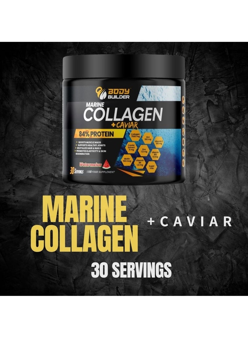 Body Builder Marine Collagen plus Caviar, Lemonade Flavor 270 Gm - Image 2
