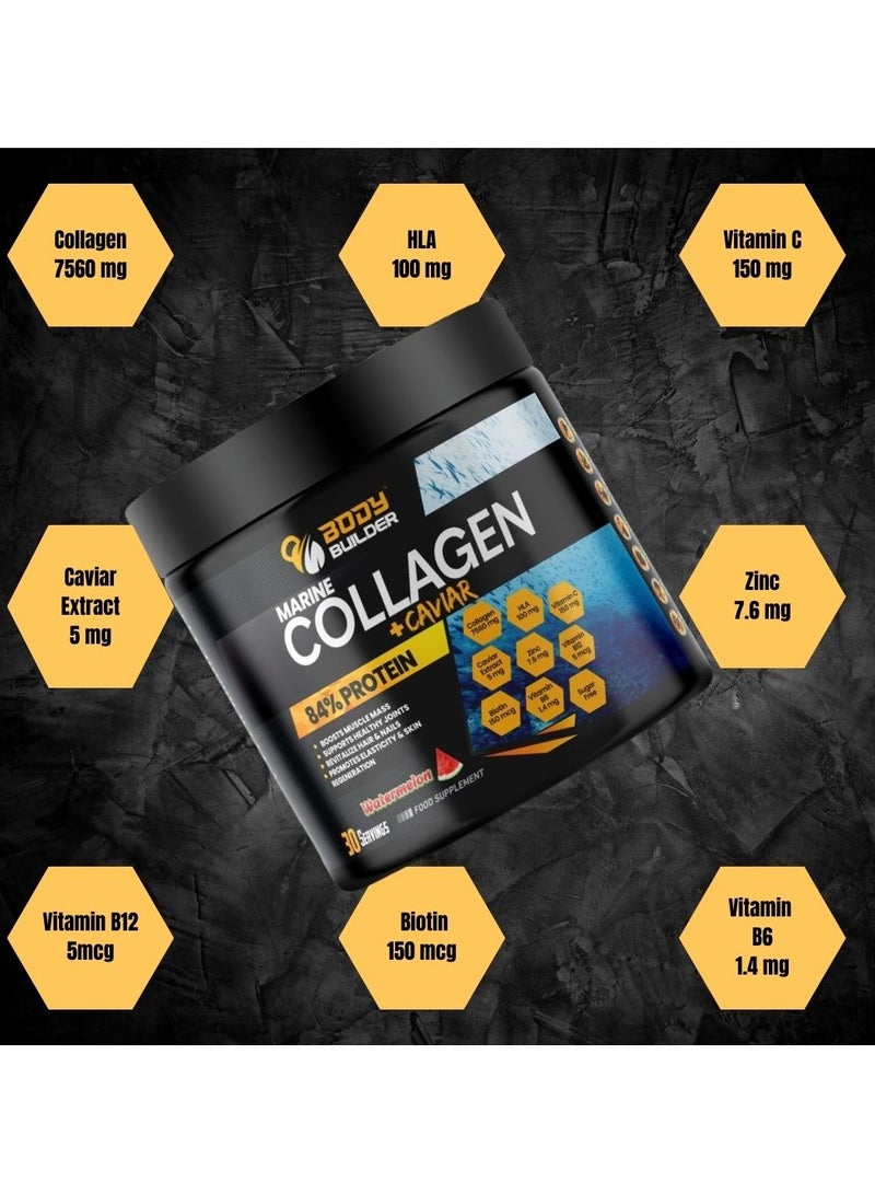 Body Builder Marine Collagen plus Caviar, Lemonade Flavor 270 Gm - Image 5