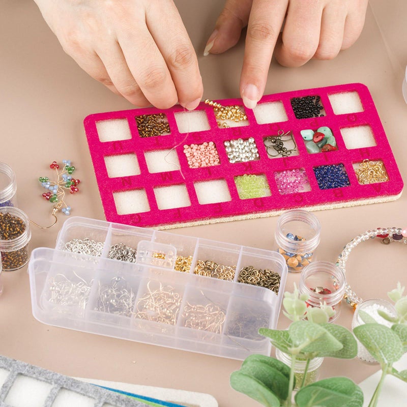 Gray Portable Bead Sorting Mat For Jewelry Making Organizer Craft Pad - Image 4