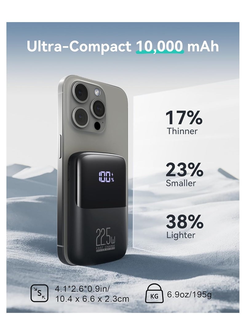 INIU Power Bank | 22.5W USB-C 10,000mAh Portable Charger | PD3.0 QC4.0 Fast Charging Battery Pack | 3 Output Phone Charger for iPhone 16/15/14/13/12/11/8/X Pro Max, Samsung S22, Google, AirPods, iPad - Image 3