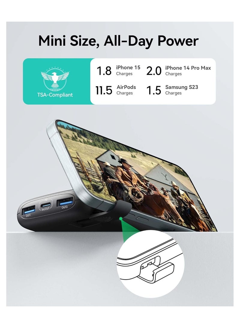 INIU Power Bank | 22.5W USB-C 10,000mAh Portable Charger | PD3.0 QC4.0 Fast Charging Battery Pack | 3 Output Phone Charger for iPhone 16/15/14/13/12/11/8/X Pro Max, Samsung S22, Google, AirPods, iPad - Image 5