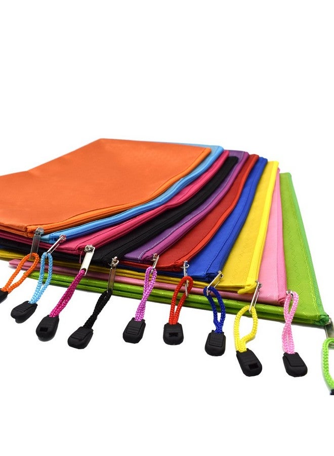 Renashed 10Pcs A4 Waterproof Zipper File Bags Football Pattern Office Document Bags Students Files Category Bag 10 Color - Image 2