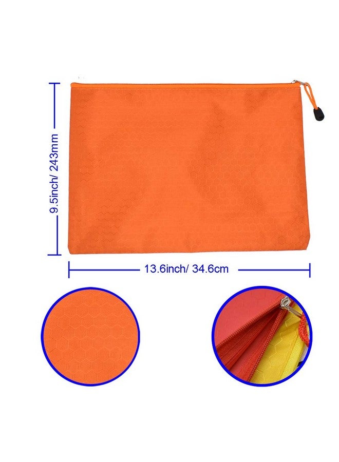 Renashed 10Pcs A4 Waterproof Zipper File Bags Football Pattern Office Document Bags Students Files Category Bag 10 Color - Image 4