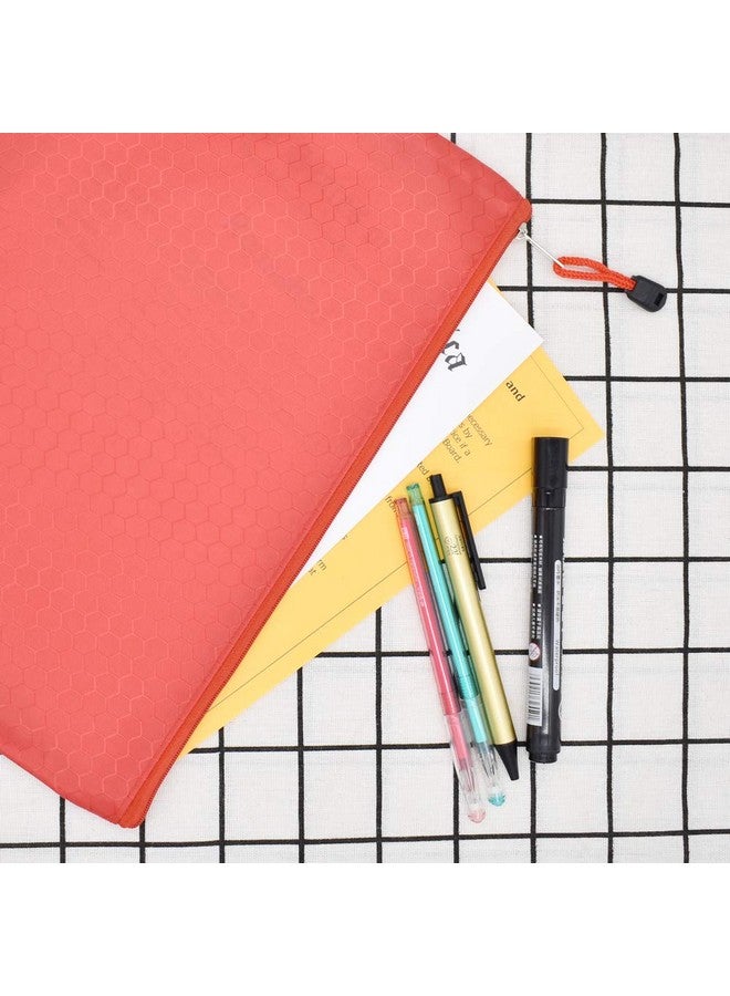 Renashed 10Pcs A4 Waterproof Zipper File Bags Football Pattern Office Document Bags Students Files Category Bag 10 Color - Image 5