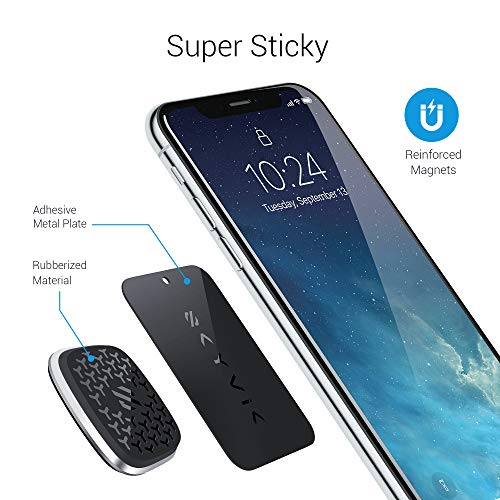 SKYVIK TRUHOLD StickOn Magnetic Mount Mobile or Remote Holder for Car-Bike-Scooter-Home-Kitchen-Office-Desk-(Silver) - Image 3