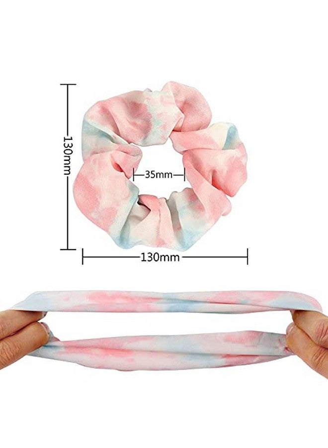 Shidara Chiffon Hair Bands Ponytail Ties Hair Scrunchies Flower Hair Scrunchies Girl Hair Accessory, Great for Casual and Party Dress | multi | 12 Pieces - Image 2