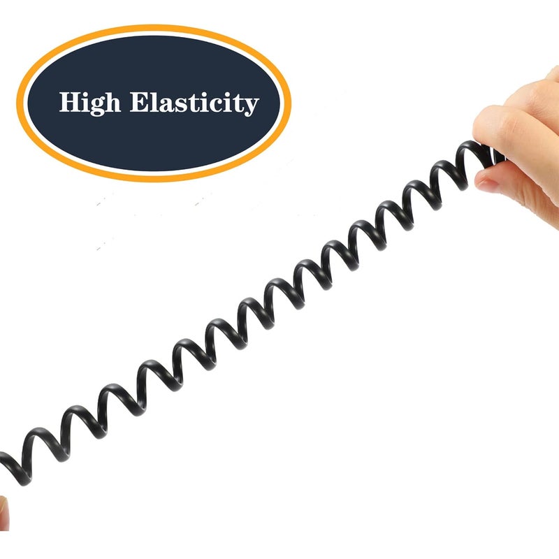 Ubramac RJ9 4P4C Telephone Cord，Telephone Handset Cord,Coiled Wire 10 Pack 8Ft Uncoiled / 1.4Ft Coiled Landline Phone Handset Cable RJ9 4P4C Telephone Accessory -10 Pack - Image 3