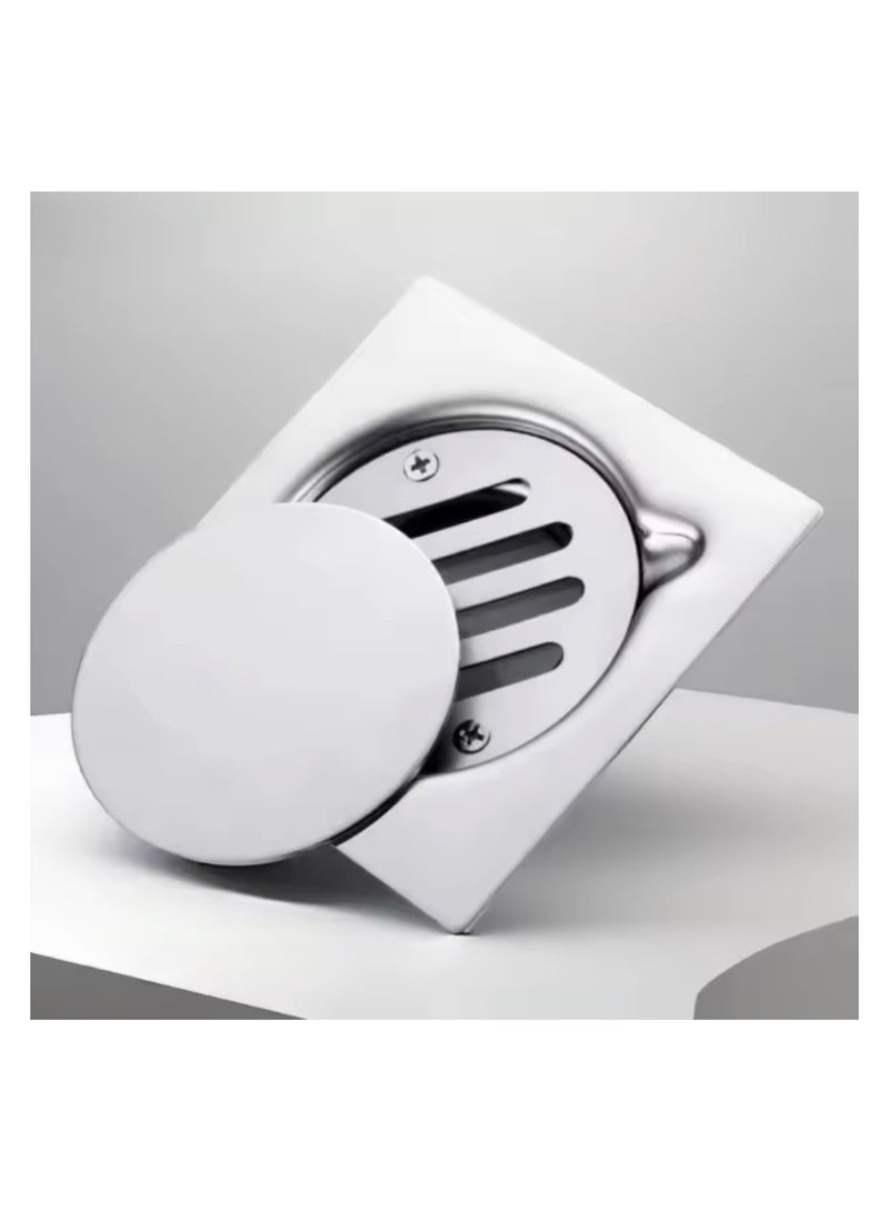 Floor Drain Bathroom Shower Floor Drain Stainless Steel Drain with Lid  - Image 4