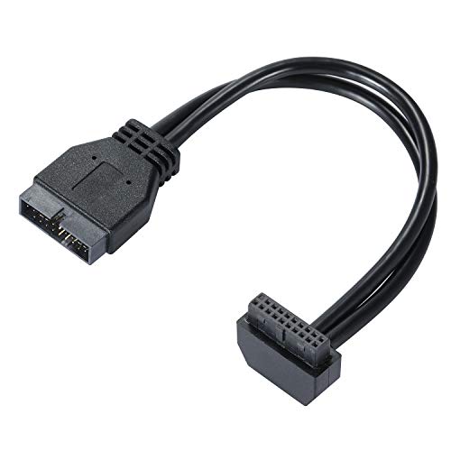MZHOU SATA USB Extension Cable USB 3.0 Motherboard Front 19 Pin Male to Female Extension Cable High Speed Connection (The Interface Faces Outward) - Image 1