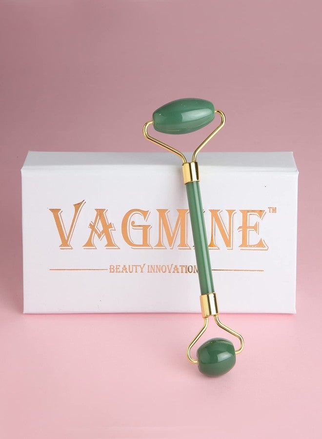 VAGMINE أداة تدليك الوجه من حجر الأفينتورين الأخضر من فاجماين - عززي روتين العناية ببشرتك - Image 3