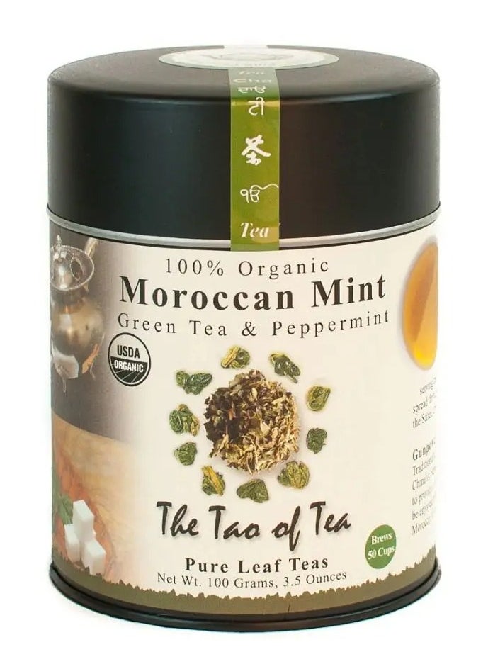 The Tao of Tea 100% Organic Moroccan Mint, Green Tea & Peppermint, 3.5 Ounces  - Image 1