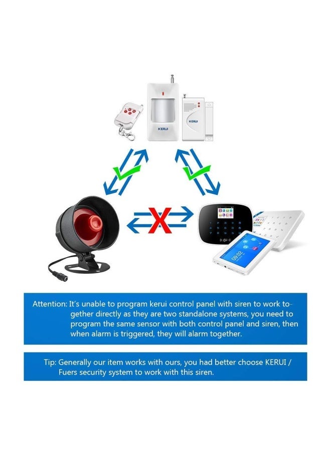 Generic - Kerui Standalone Home Office & Shop Security Alarm System Kit - 110db - Image 1