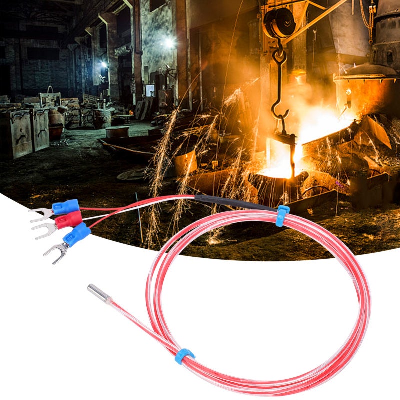 Waterproof Temperature Sensor: 3m Length, A-Level Chip For Quick Response, High Accuracy Platinum-Nickel Probe - Anti-Corrosion Bending Resistance For Industrial Chemical Petroleum Metallurgy Use - Image 2
