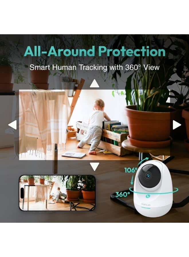 Botslab Smart Indoor Camera 2E C213 , Wi-Fi Connectivity, Human & Motion Detection,Works with Google - Image 5