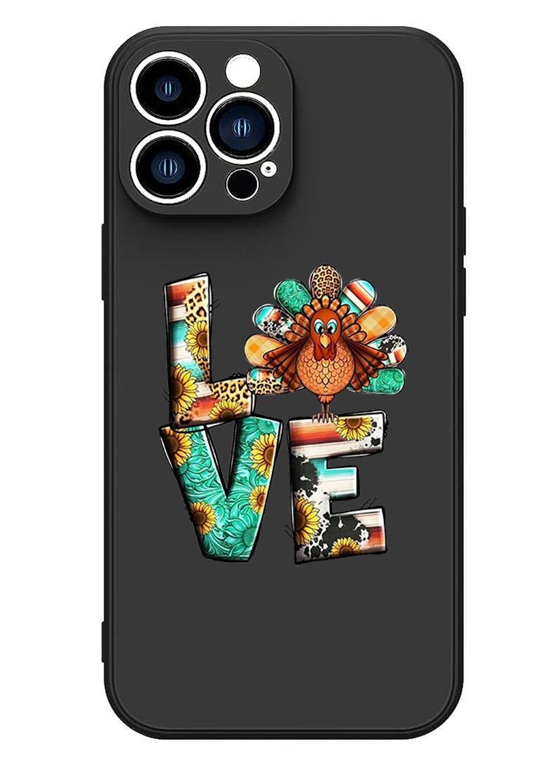 Theodor Protective Slim Fit Case Liquid Silicone Cover with Full Body Protection Anti-Scratch Shockproof Case For iPhone 13 Pro Black  - Love what you do - Image 1