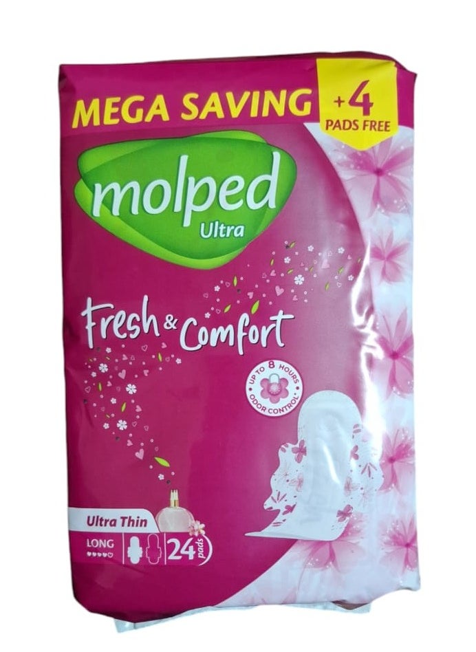 Molped Ultra Fresh & Comfort Long - 24 Pads 