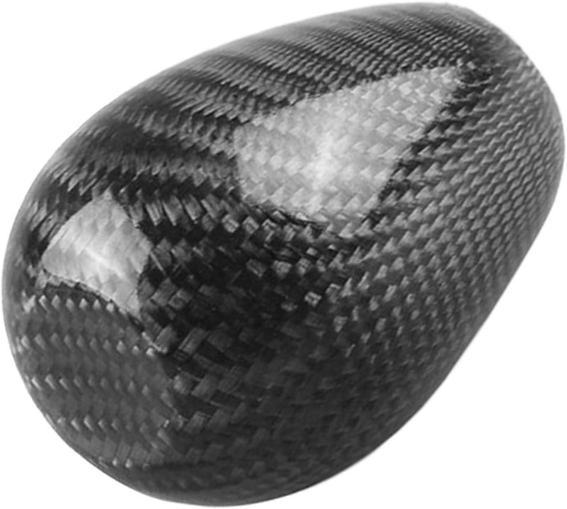 Sakali Universal Carbon Fiber Manual or Automatic Car Gear Shift Knob Adapter Kit Shifter Lever Black - Image 4