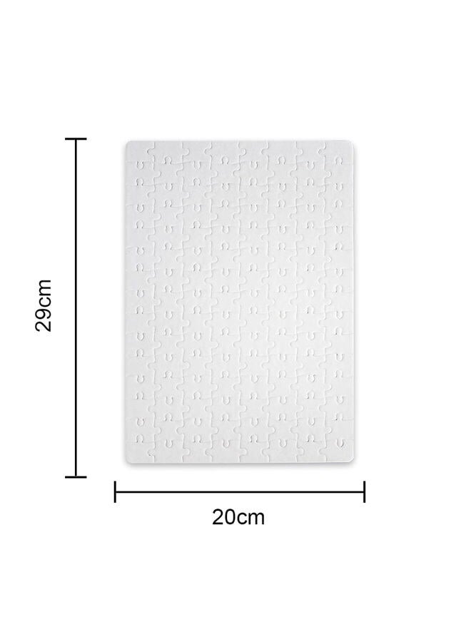 MR.R Sublimation Blanks 6 Set Square Jigsaw Puzzle A4 Size 120PCS White Jigsaw Blank Puzzle for Sublimation Heat Transfer Press,7.5''x10.2" - Image 3