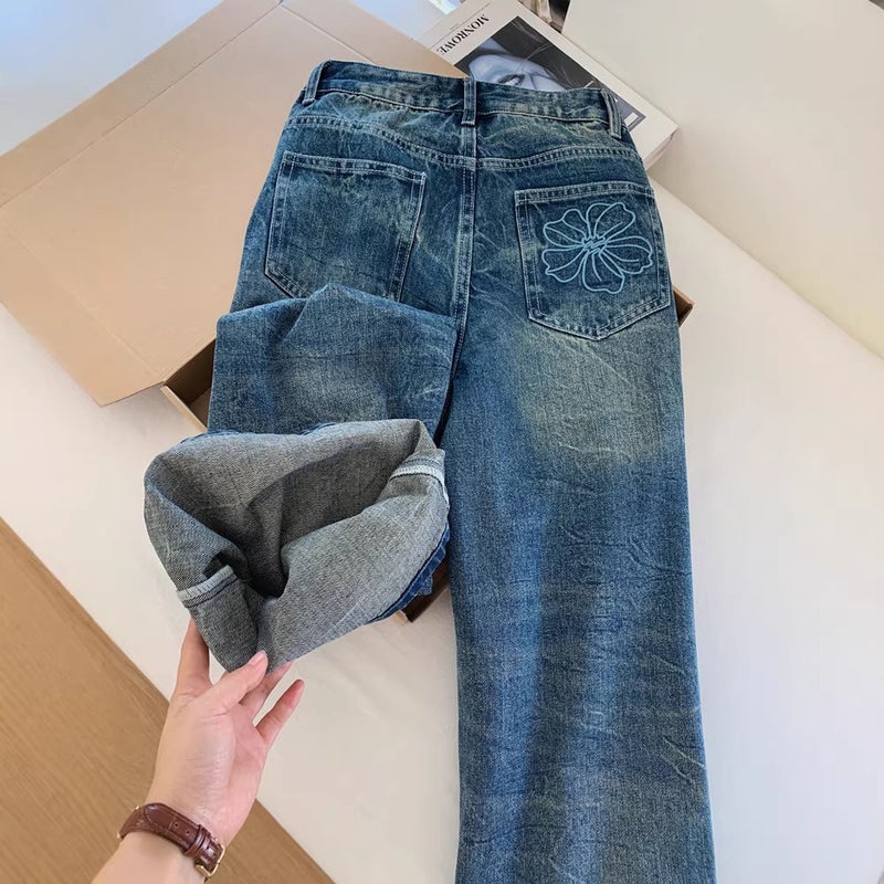 Unisex Casual Daily Denim Jeans - Image 4