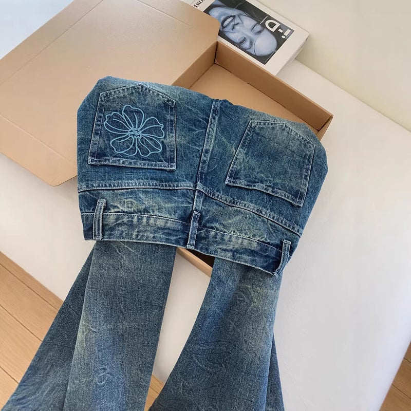 Unisex Casual Daily Denim Jeans - Image 3