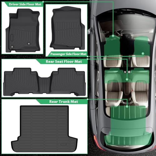 JAOGAUS Floor Mats for Toyota 4Runner 2003-2009(ONLY for 5 Seats), NOT for with 3rd Row Seats, NOT for Sport, Waterproof Duty TPE Cargo Liner, 4th gen 4runner Floor Mats for 4Runner SR5 | Limited - Image 4