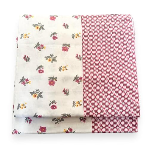 Homescape Cotton Summer Topsheet Printed Single Bed Set of 2, 300 TC Soft Odhne Wali Chaddar, Lightweight Breathable Cotton Flat Sheet for Daily Use, Magenta Color, 60x90 Inches (Magenta_Pack of 2) - Image 3