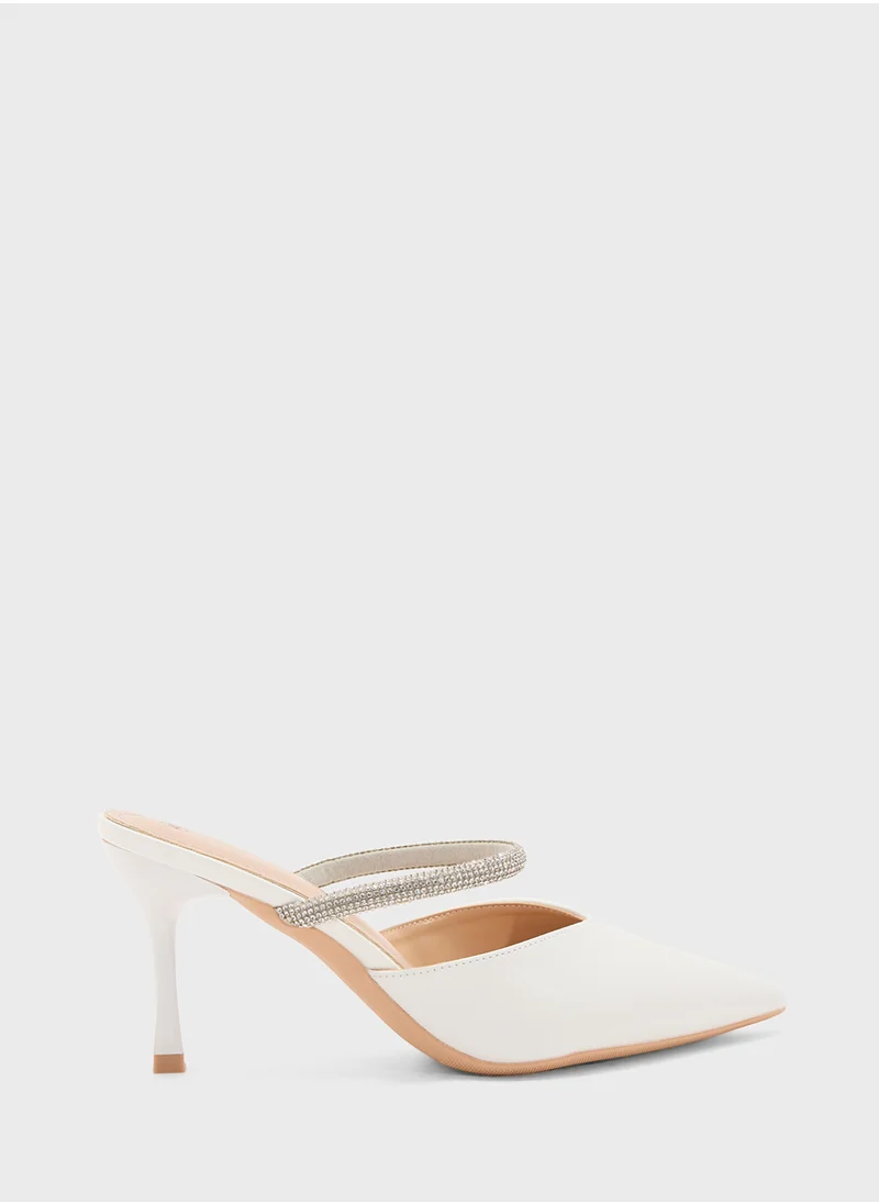 ايلا ليمتد اديشن Diamante Strap Heeled Mule