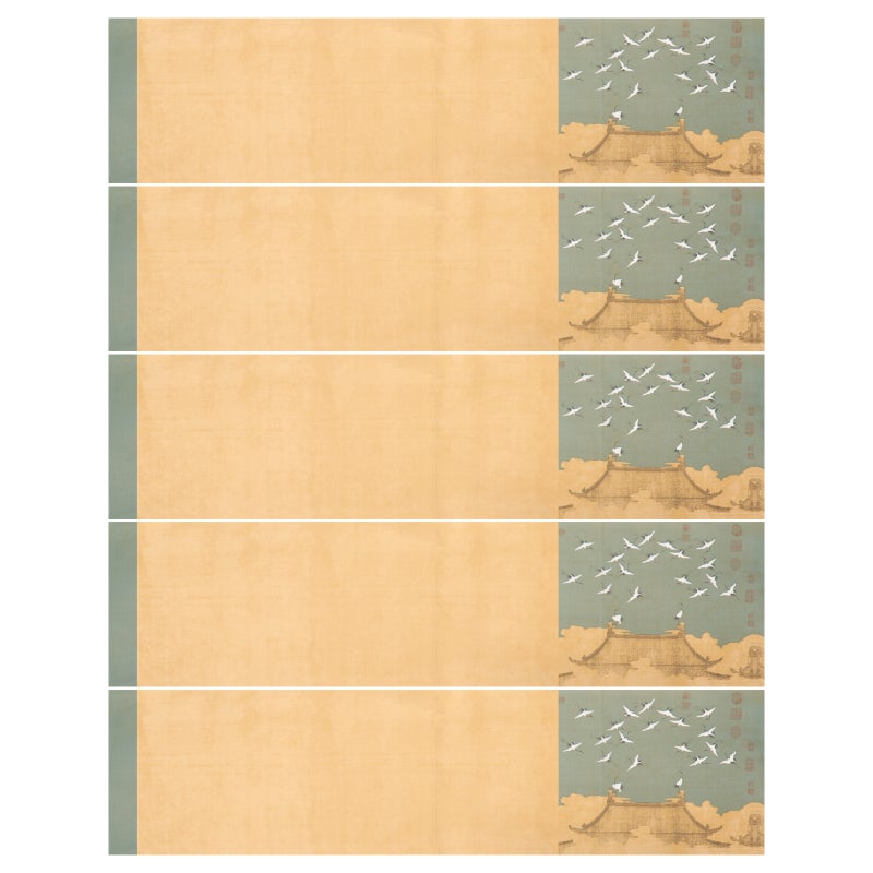 Rice Paper Sheets Water Color Painting For Home Decoration Half Processed Multi Function Calligraphy Papers 5 Sheets - Image 1