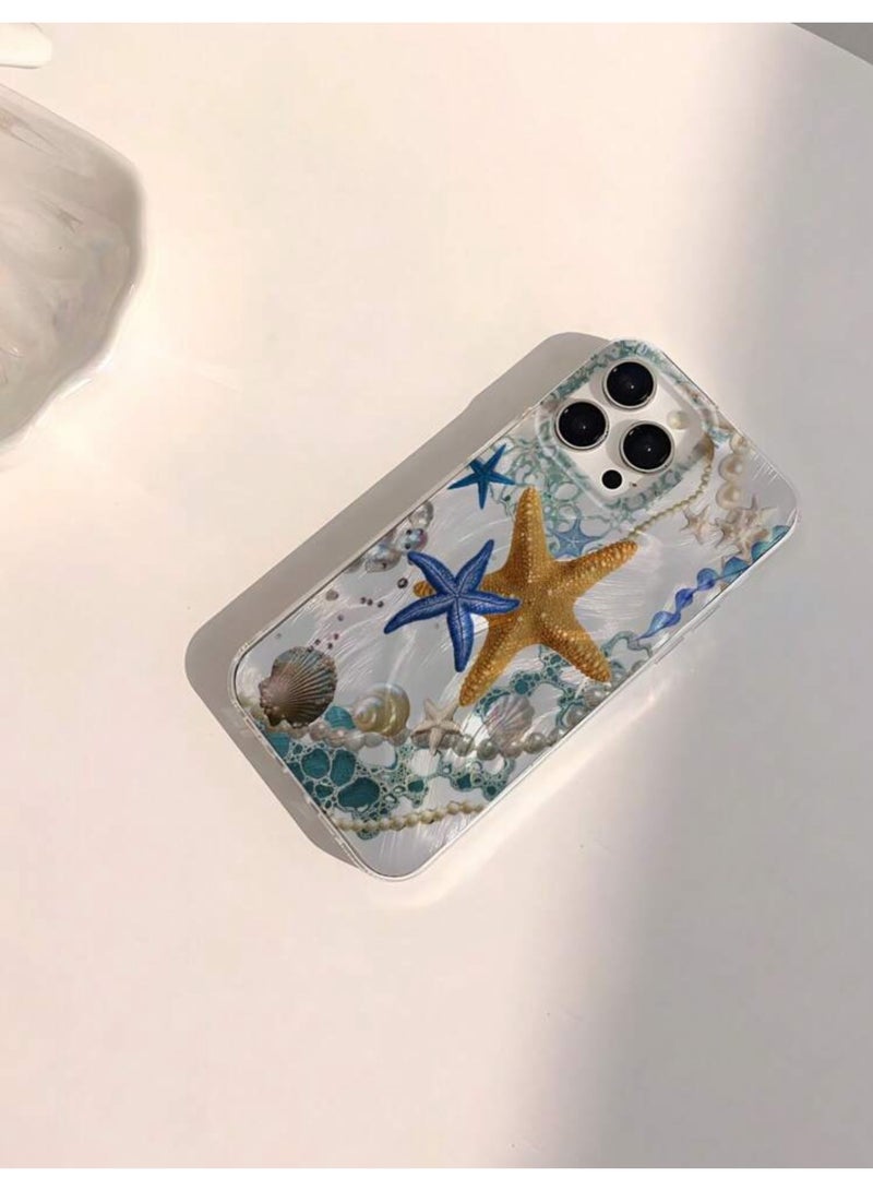 Elegance Iphone Case Cover For Iphone 12 Pro Anti-Slip With Amazing Starfish Design - Image 2