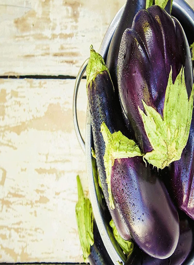 GGOOT 200Stück Auberginensamen mit hoher Keimrate weißes Fruchtfleisch natürliches Gemüse das auf Gartenfarmen im Freien gepflanzt Wird - Image 2