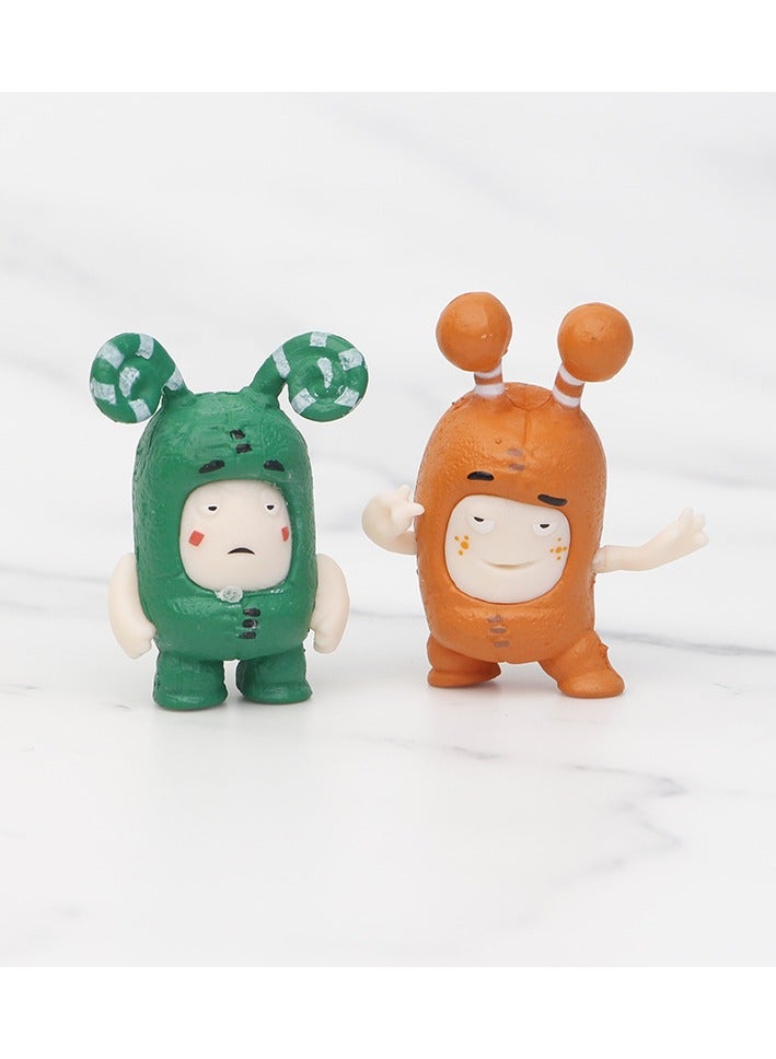 7pc Anime Cartoon Oddbods Cute Toys Dolls PVC Figures Collectible Model - Image 3