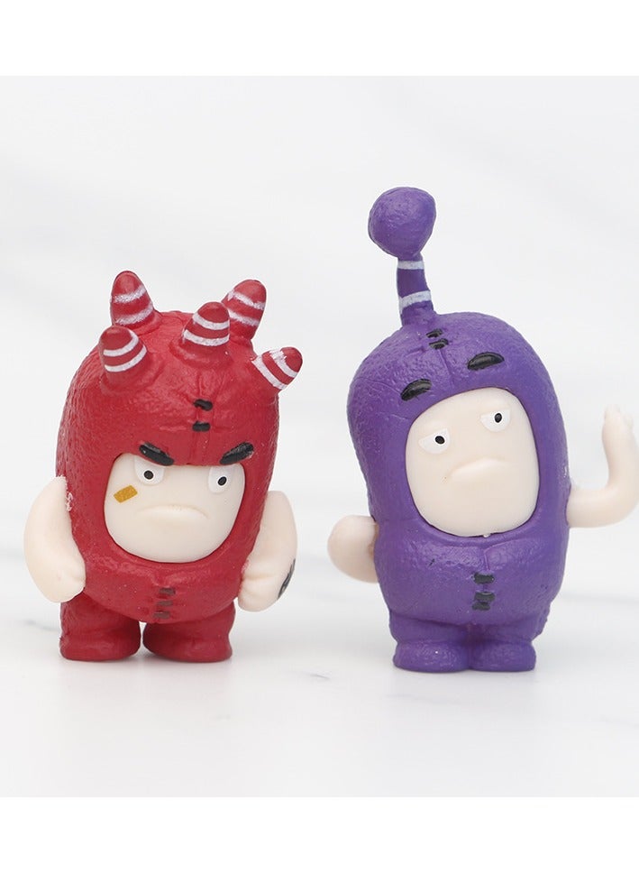 7pc Anime Cartoon Oddbods Cute Toys Dolls PVC Figures Collectible Model - Image 4