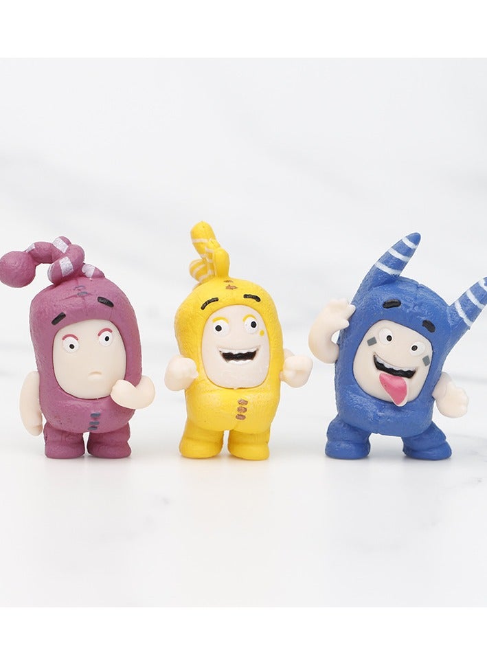 7pc Anime Cartoon Oddbods Cute Toys Dolls PVC Figures Collectible Model - Image 5