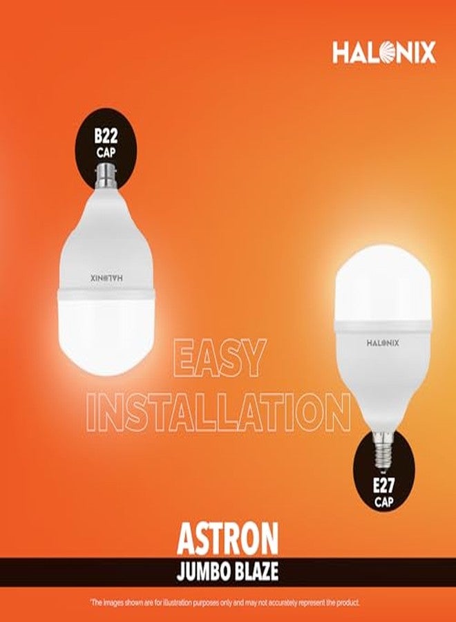 Halonix مصباح هالونيكس LED بقوة 40 واط | ضوء نهاري بارد (6500 كلفن) | عبوة من قطعتين | موفر للطاقة | حماية من زيادة التيار حتى 4 كيلو فولت | قاعدة B22 - Image 4