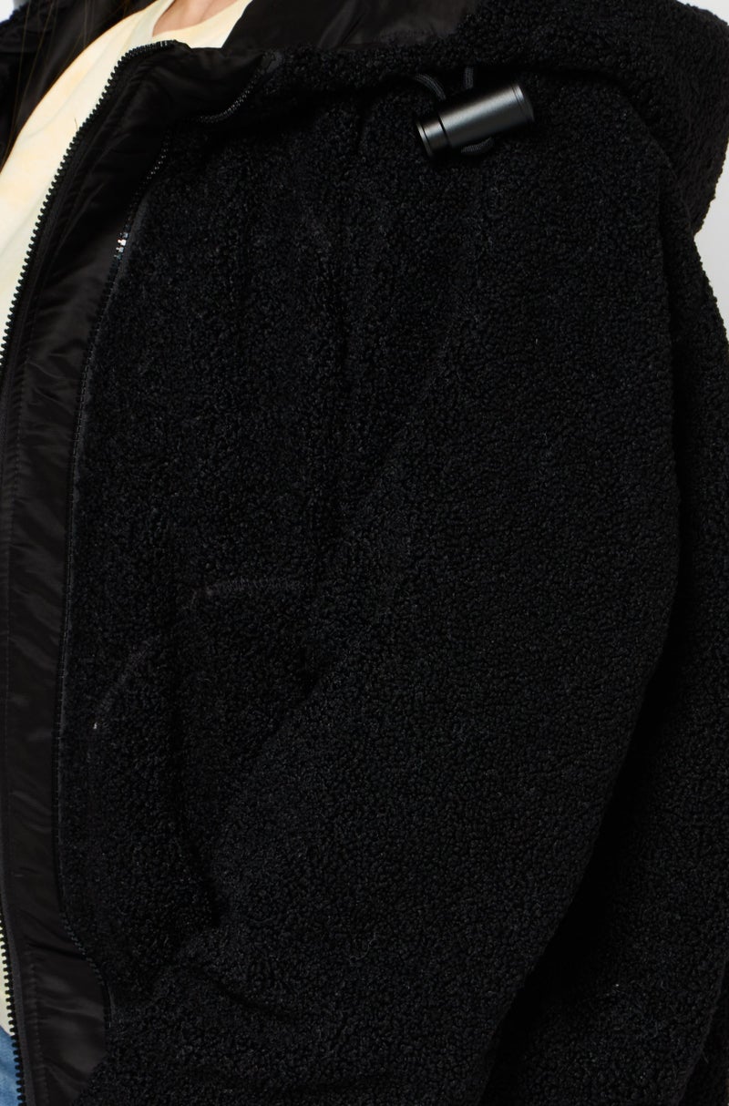 DIESEL Women Textured Hooded Jackets, Black - Image 2